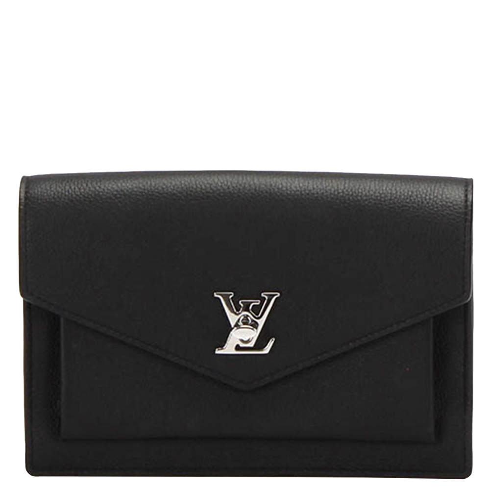 Louis Vuitton Black Calf Leather My Lock Me BB Shoulder Bag 