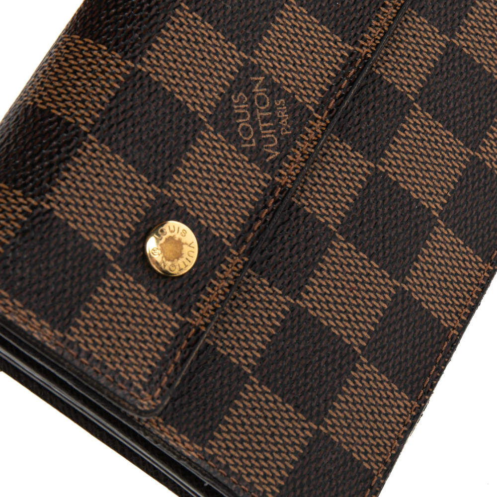 Louis Vuitton Damier Ebene Canvas Portefeuille Accordion Long Chain Wallet  Louis Vuitton | The Luxury Closet
