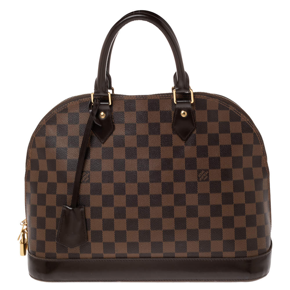 Pre Owned حقيبة لوي فيتون ألما كانفاس ايبني دامييه MM