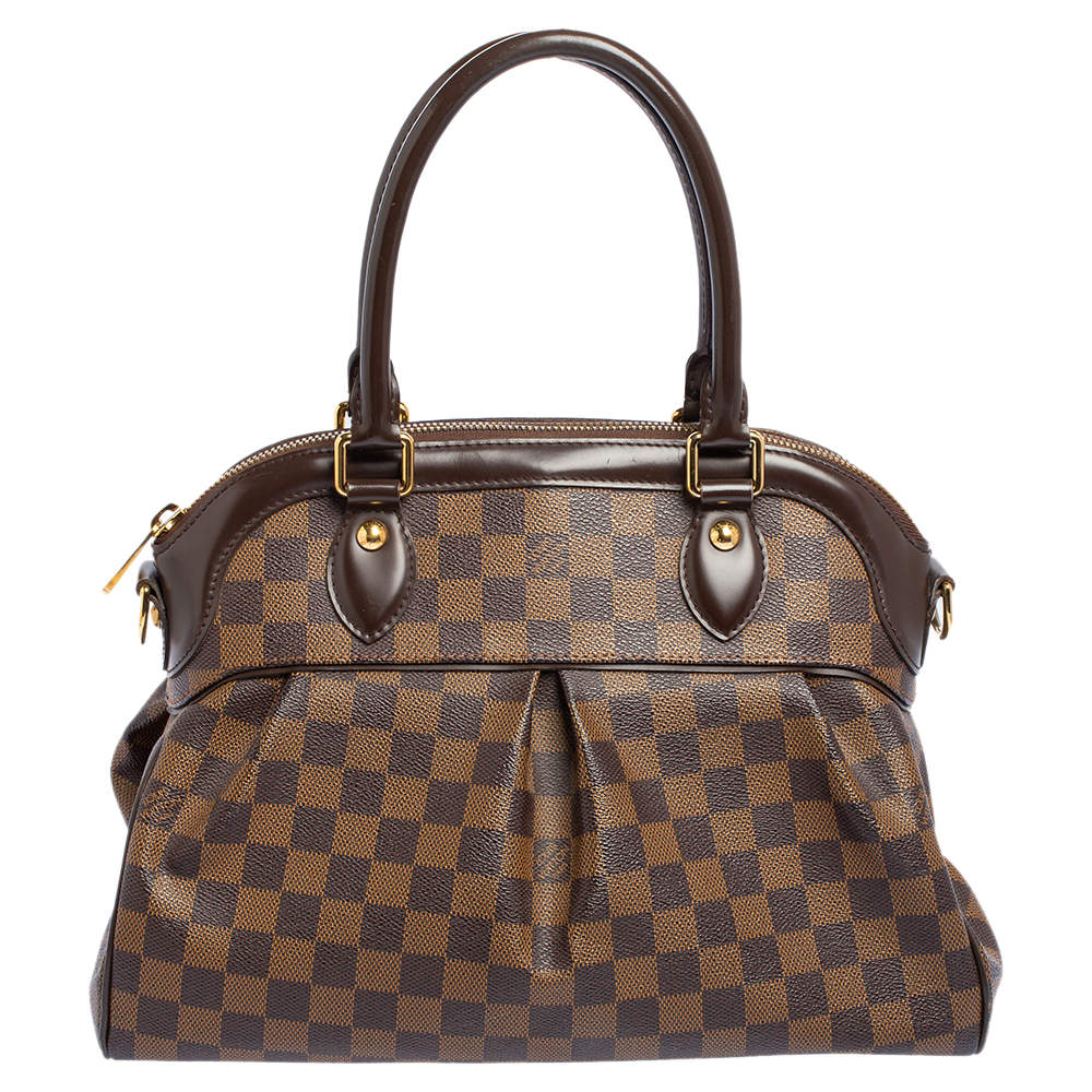 Pre Owned Louis Vuitton Damier Ebene Canvas and Leather Trevi PM Bag