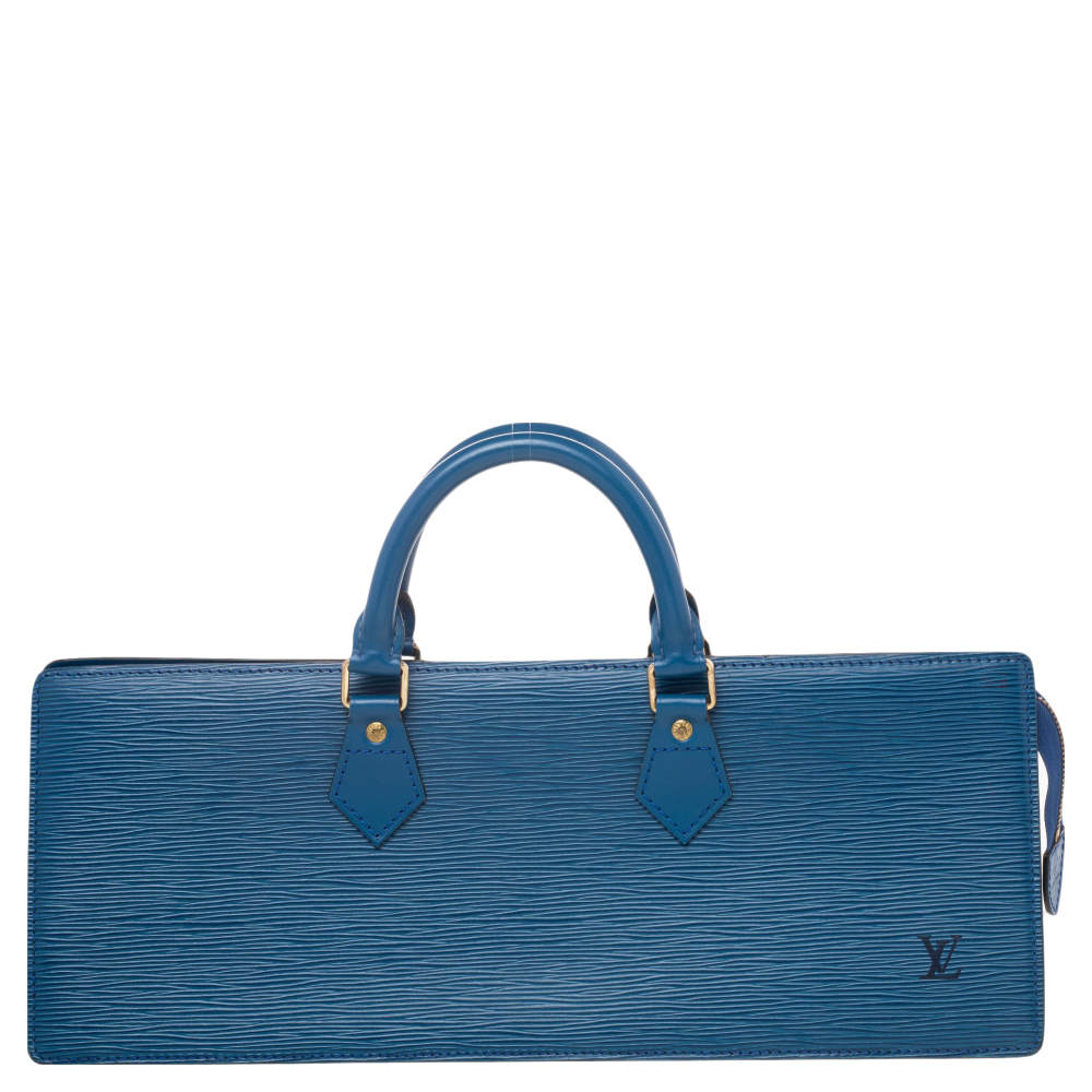 مملوكة مسبقًا Louis Vuitton Toledo Blue Epi Leather Vintage Sac Triangle Bag