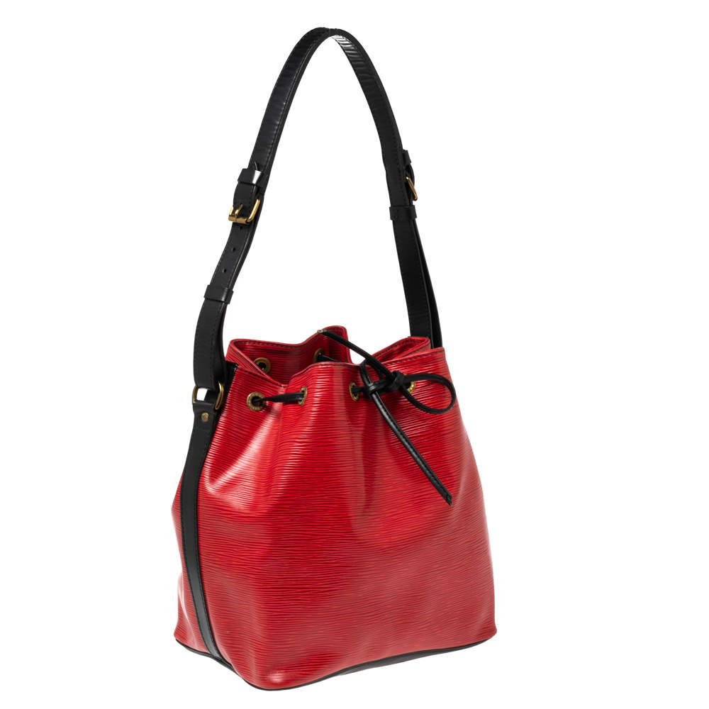 Louis Vuitton Epi Petit Noe M44107 Women's Shoulder Bag Castilian Red  BF555529
