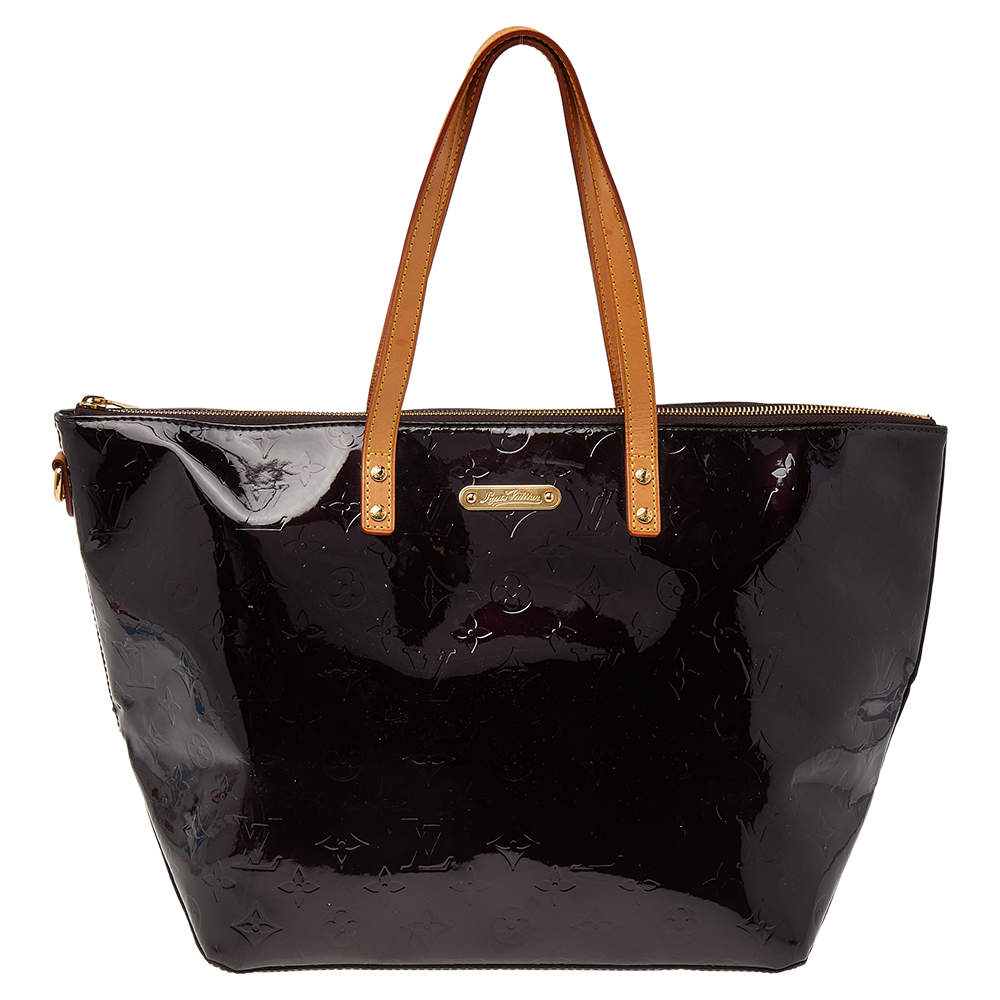 مملوكة مسبقًا Louis Vuitton Amarante Monogram Vernis Bellevue GM Bag