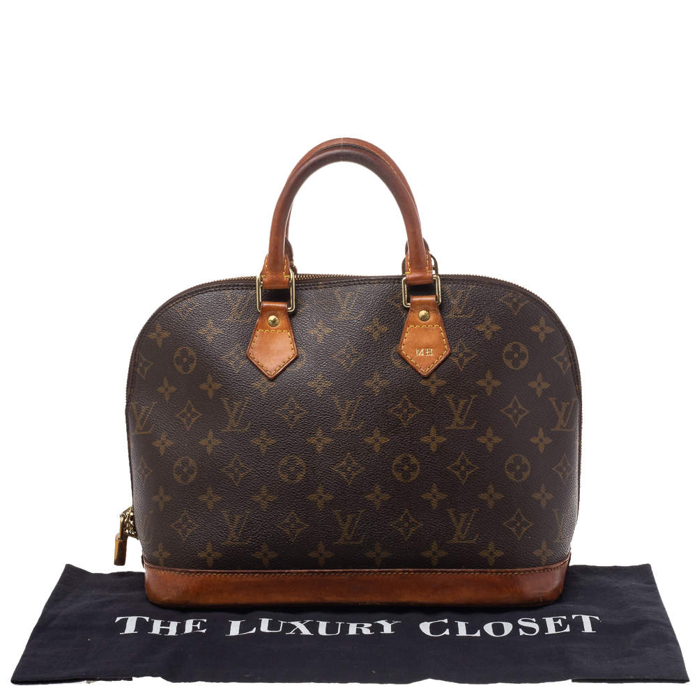 LOUIS VUITTON Handbag M51130 Alma PM Monogram Brown black