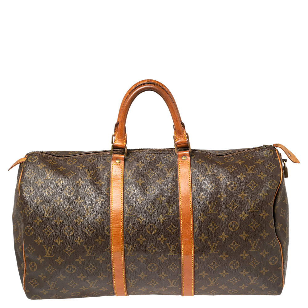 Louis Vuitton Monogram Canvas Keepall 50 Bag