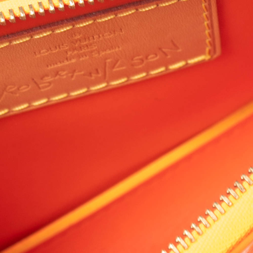 Louis Vuitton Neon Orange Monogram Vernis Robert Wilson Lexington Pochette  Bag Louis Vuitton