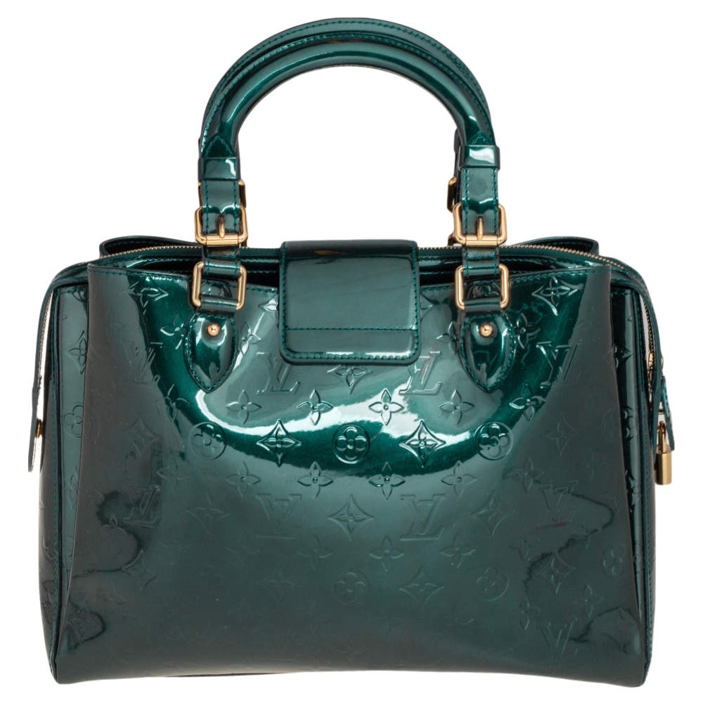 Louis Vuitton Pre-loved LOUIS VUITTON Melrose avenue monogram vernis Bleu  Nui Handbag leather Blue green 2023, Buy Louis Vuitton Online