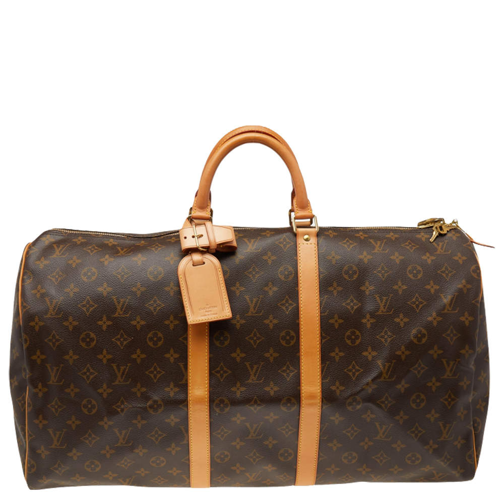Louis Vuitton Monogram Canvas Keepall 55 Bag