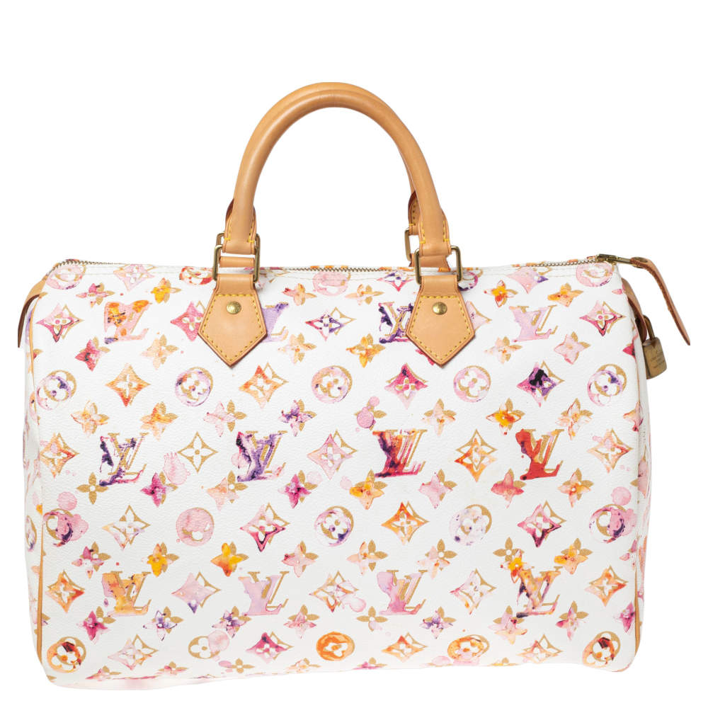 Louis Vuitton Richard Prince Speedy 35 Satchel Bag Multicolor