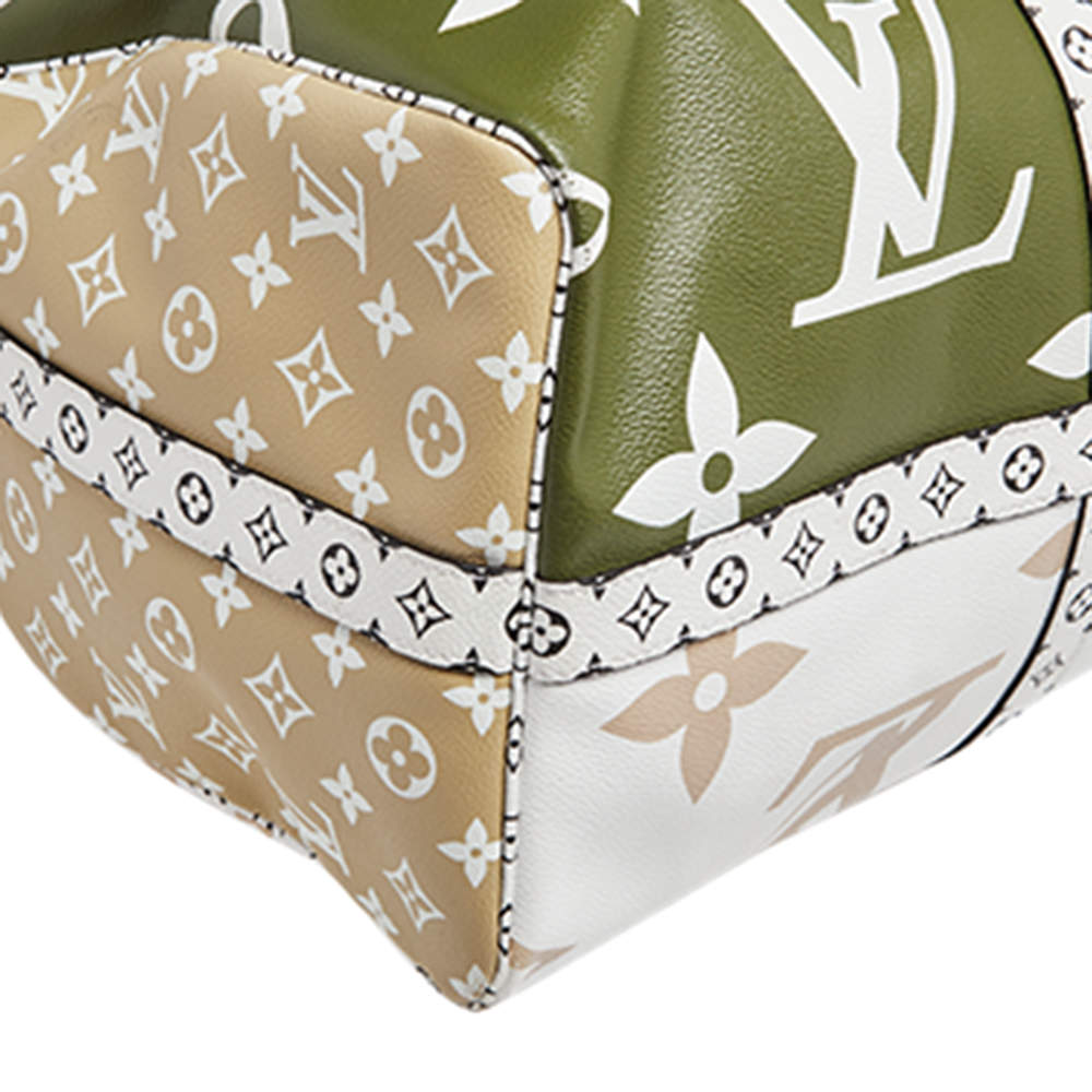 Louis Vuitton Keepall Bandouliere Monogram Giant 50 Khaki Green/Beige for  Women