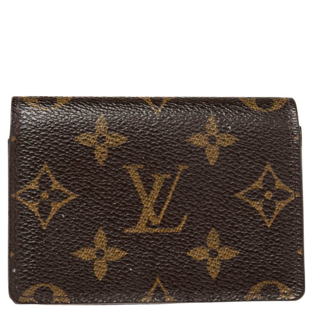 مملوكة مسبقًا Louis Vuitton Monogram Canvas Business Card Holder