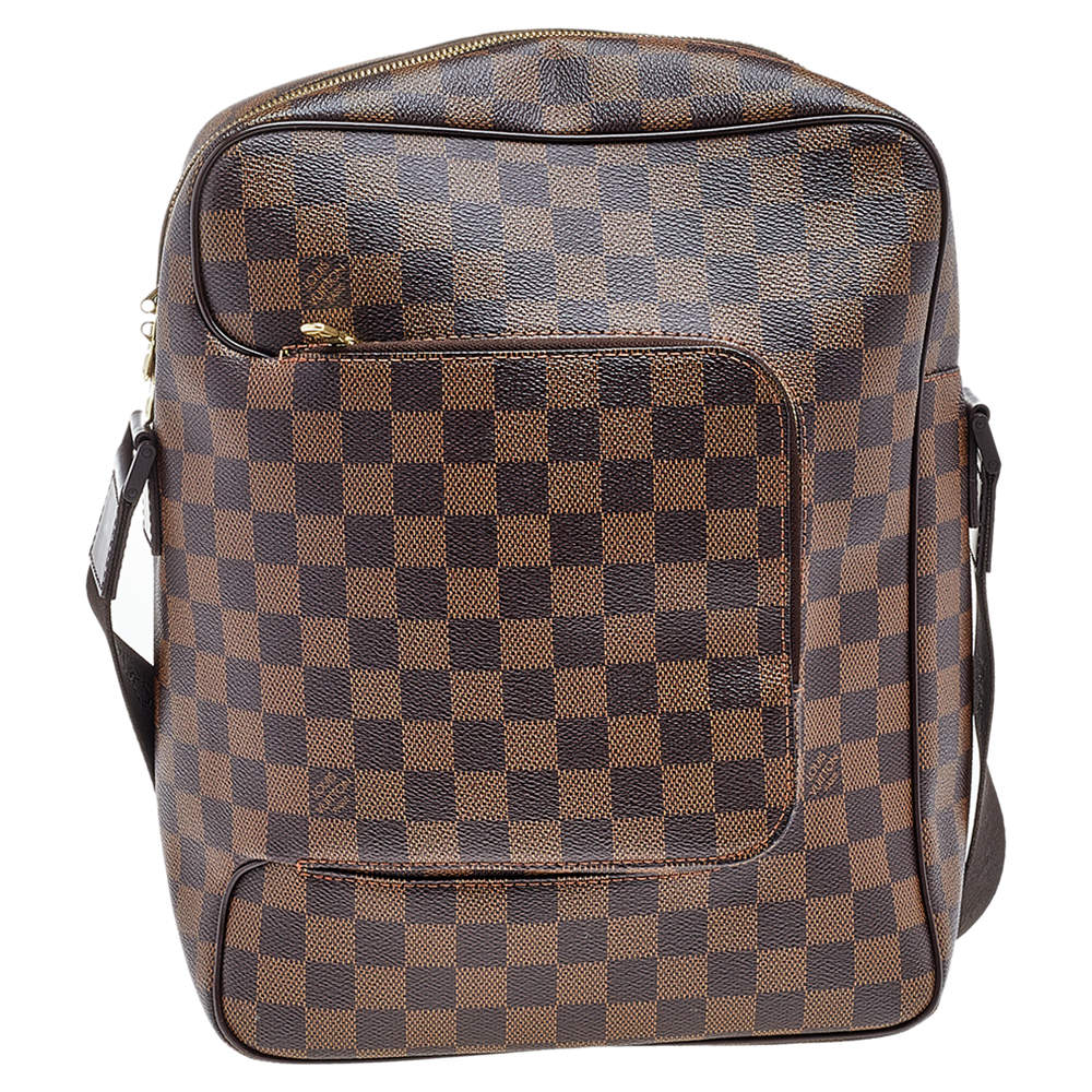 Louis Vuitton Damier Ebene Olav PM - Brown Messenger Bags, Bags - LOU671212