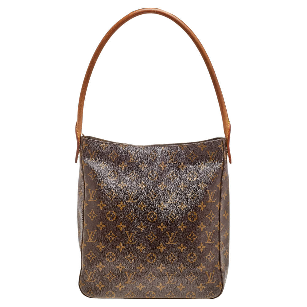 Pre Owned Louis Vuitton Monogram Canvas And Leather Looping GM Bag