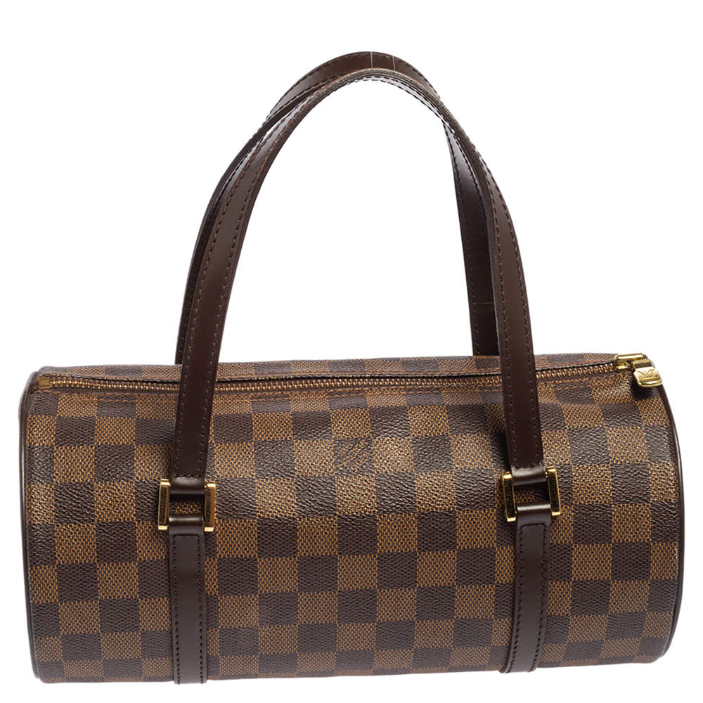 Pre Owned Louis Vuitton Damier Ebene Canvas Papillon 28 Bag