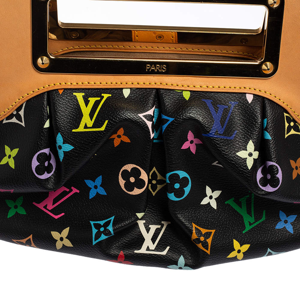 LOUIS VUITTON Monogram Multicolor Judy PM Black 85837