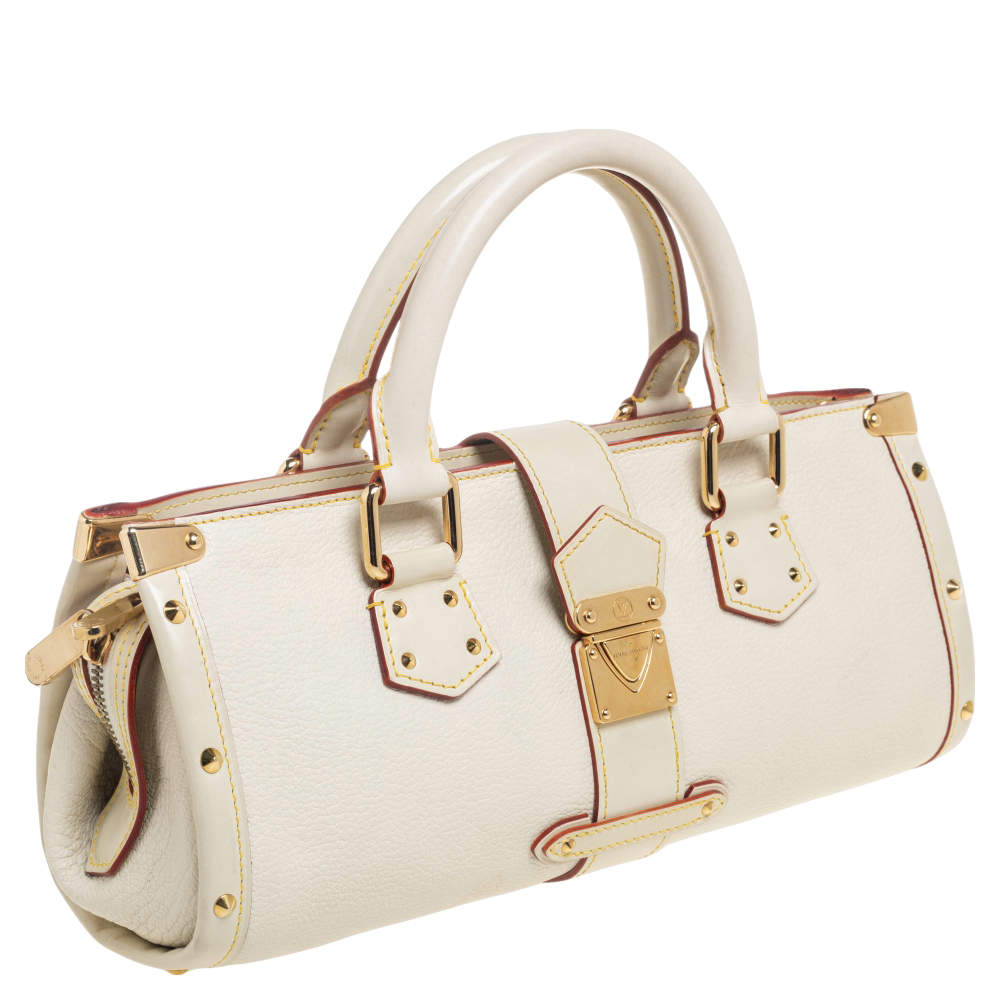 مملوكة مسبقًا Louis Vuitton White Suhali Leather L'Epanoui PM Bag
