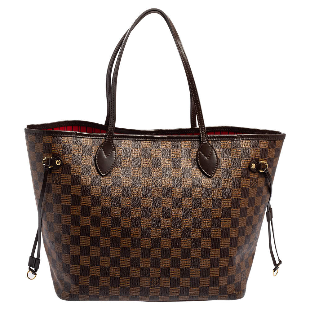 Louis Vuitton Damier Ebene Canvas Neverfull MM Bag
