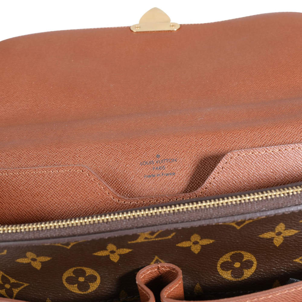 Louis Vuitton Robusto 1 Briefcase Monogram Brown M53027 Canvas/Calf-Leather  2key