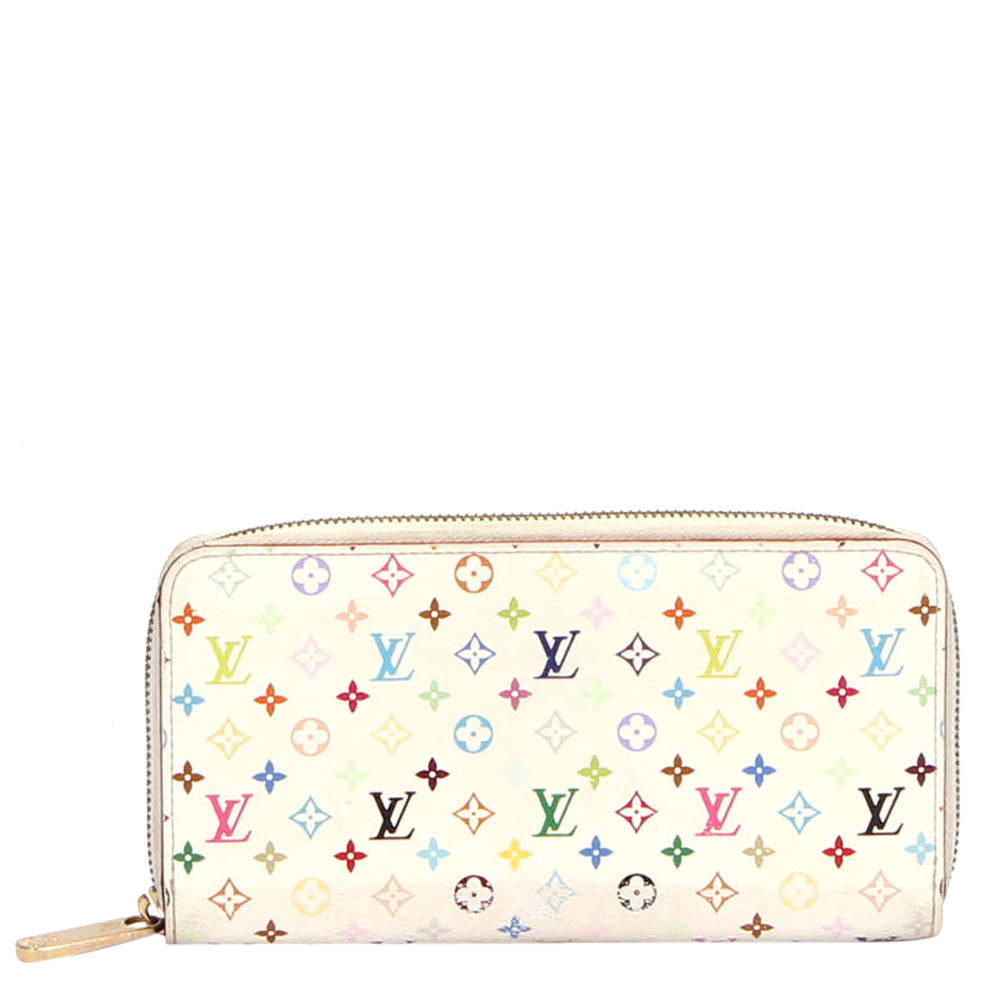 Pre Owned Louis Vuitton Monogram Multicolore Canvas Zippy Wallet
