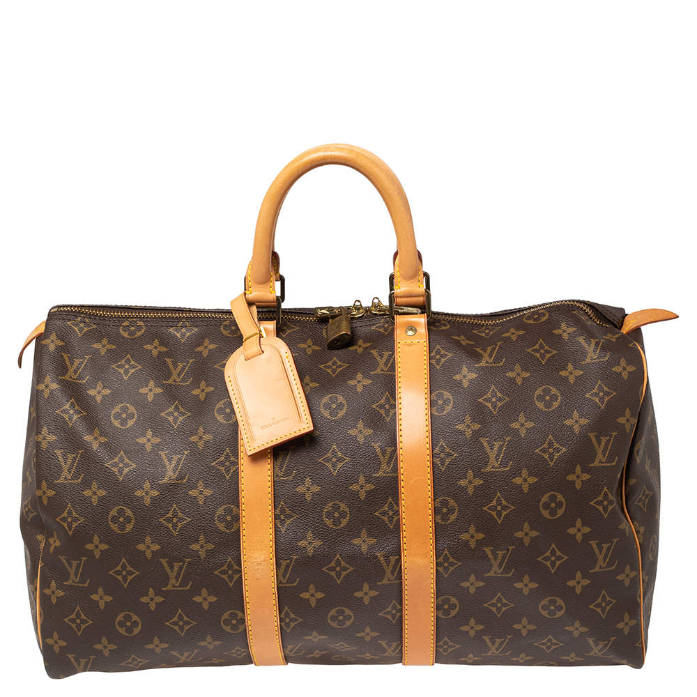 Louis Vuitton Monogram Canvas Keepall 45 Bag