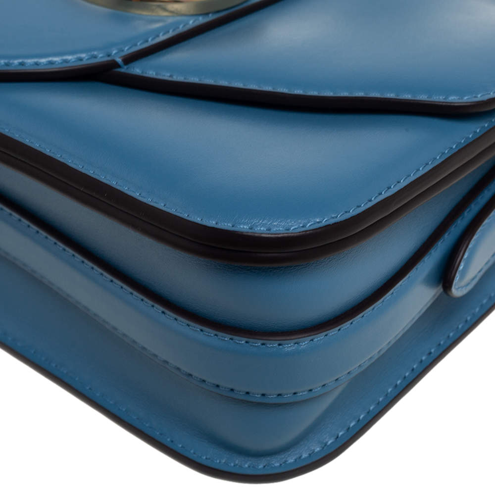 Louis Vuitton Bleu Orage Leather LV Pont 9 Bag