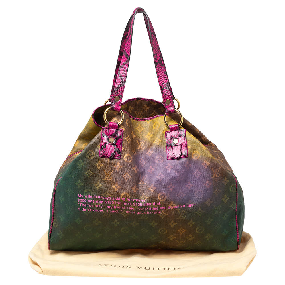 Louis Vuitton Monogram Canvas and Lizard Limited Edition Richard Prince Mix  Violet Bag Louis Vuitton