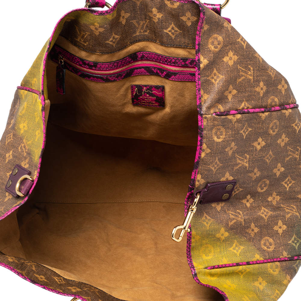 Louis Vuitton Monogram Canvas and Lizard Limited Edition Richard Prince Mix  Violet Bag Louis Vuitton