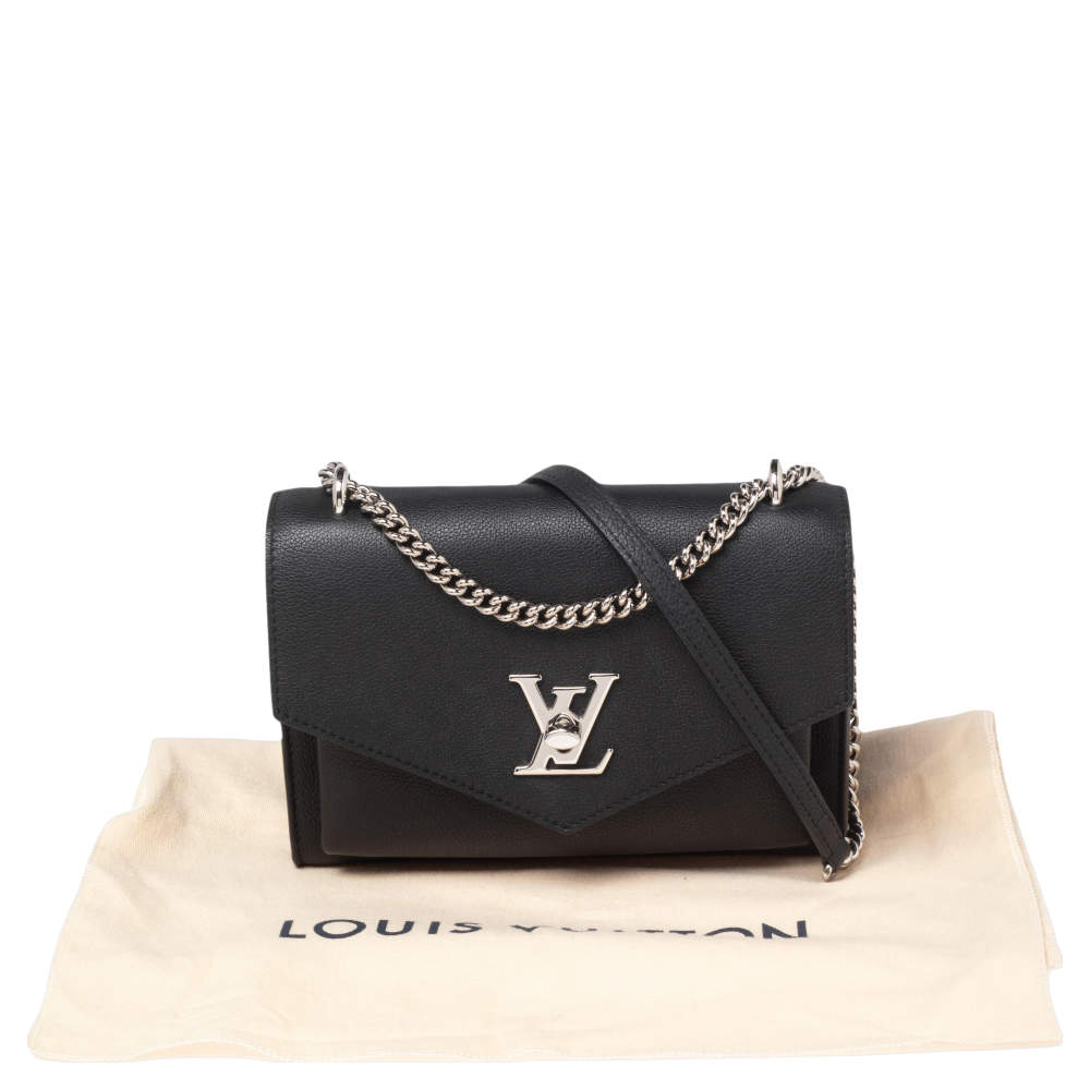 Louis Vuitton Top Handle My Lockme BB Noir Black in Soft Calfskin with  Silver-tone - US