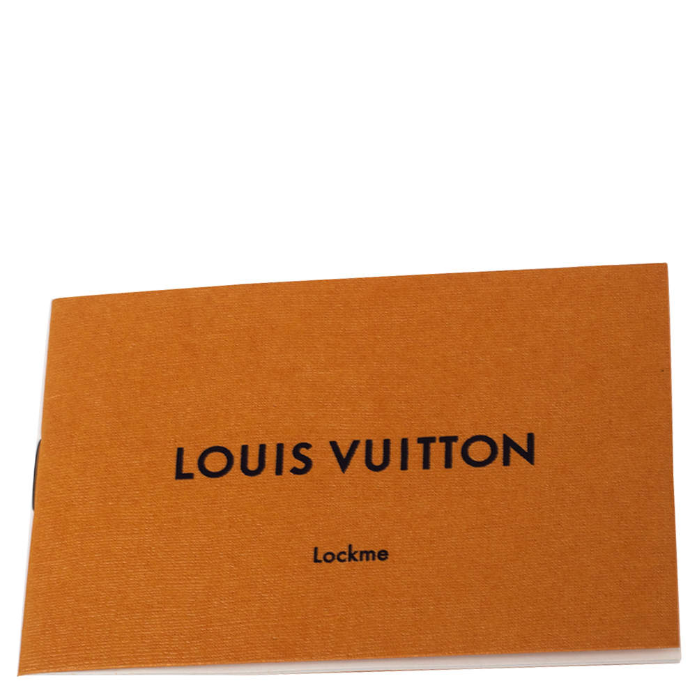 Louis Vuitton Black Taurillon Leather Lockme Short Handle Clutch, myGemma