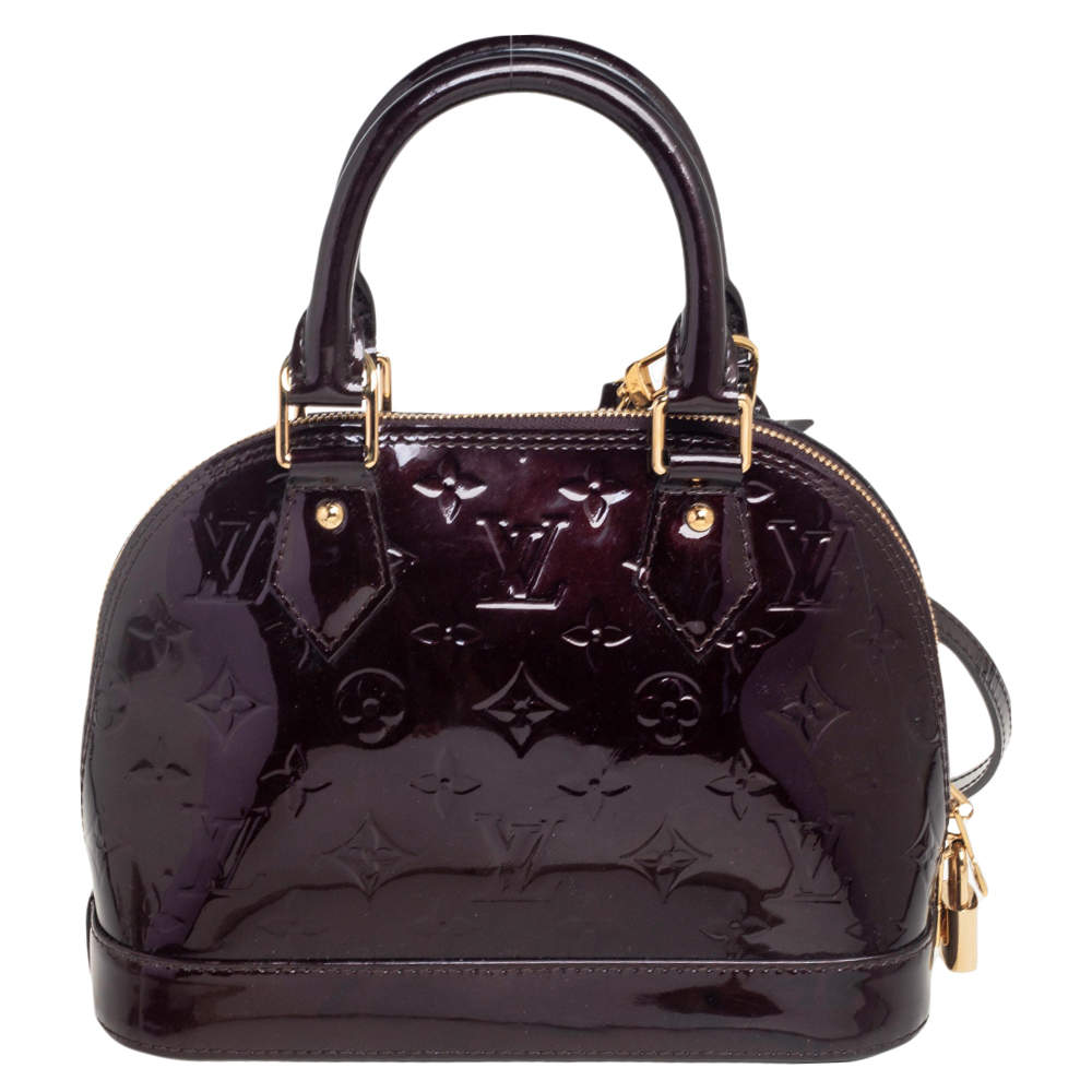مملوكة مسبقًا Louis Vuitton Amarante Monogram Vernis Alma BB Bag