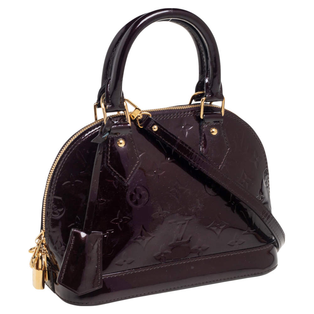 Louis Vuitton Amarante Monogram Vernis Alma PM Bag – The Closet