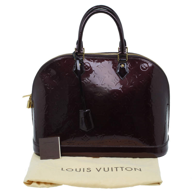 LOUIS VUITTON Shoulder Bag Blair GM Monogram Vernis Patent Leather  Amaranthos