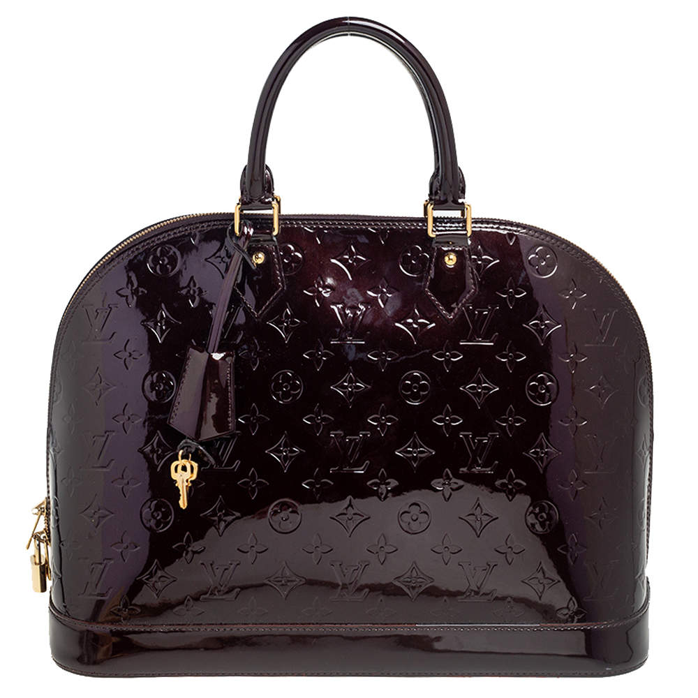 مملوكة مسبقًا Louis Vuitton Amarante Monogram Vernis Alma GM Bag