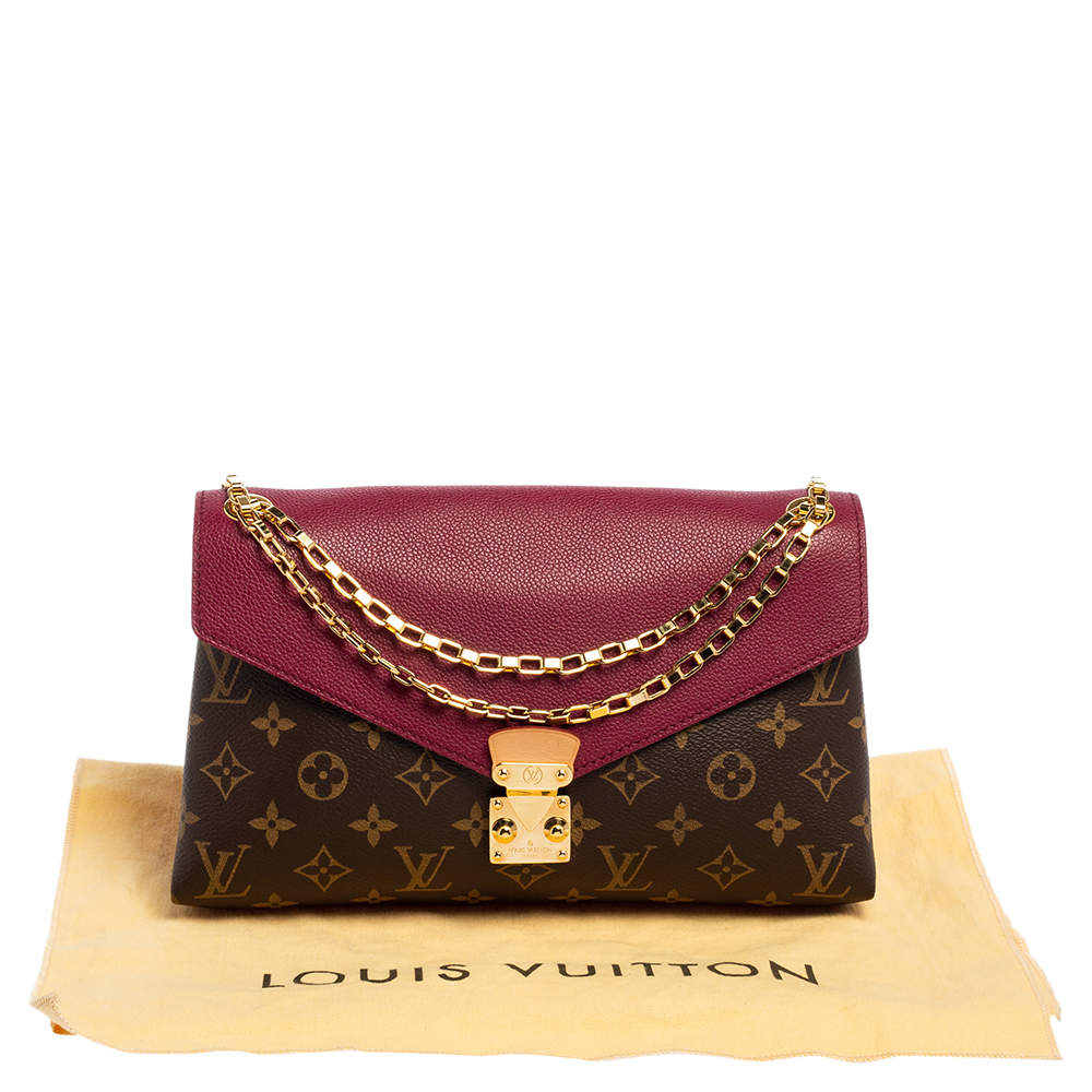 Louis Vuitton Brown, Pattern Print Monogram Pallas Chain