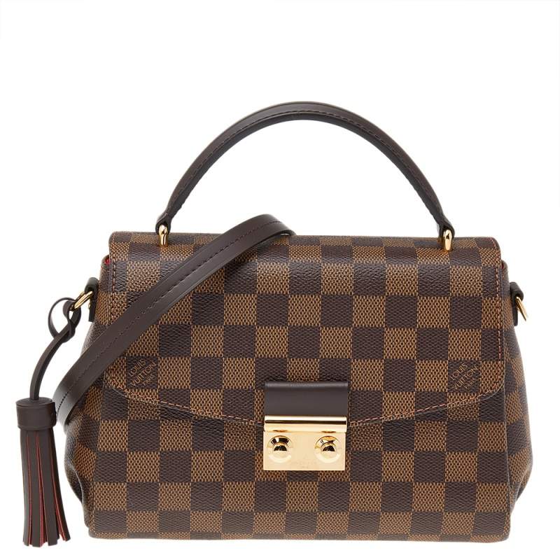 Pre Owned Louis Vuitton Damier Ebene Canvas Croisette Bag
