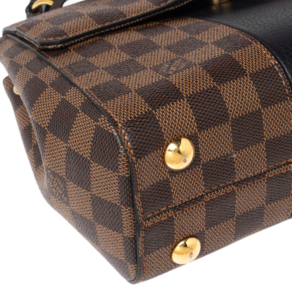 Louis Vuitton Bond Street Handbag Damier with Leather BB Black 2386091