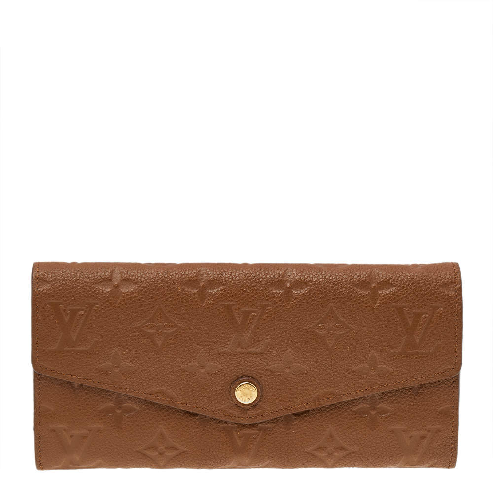Pre Owned Louis Vuitton Havane Monogram Leather Empreinte Curieuse Wallet