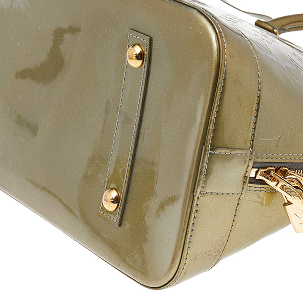 Louis Vuitton Vert Olive Monogram Vernis Alma GM Bag – The Closet