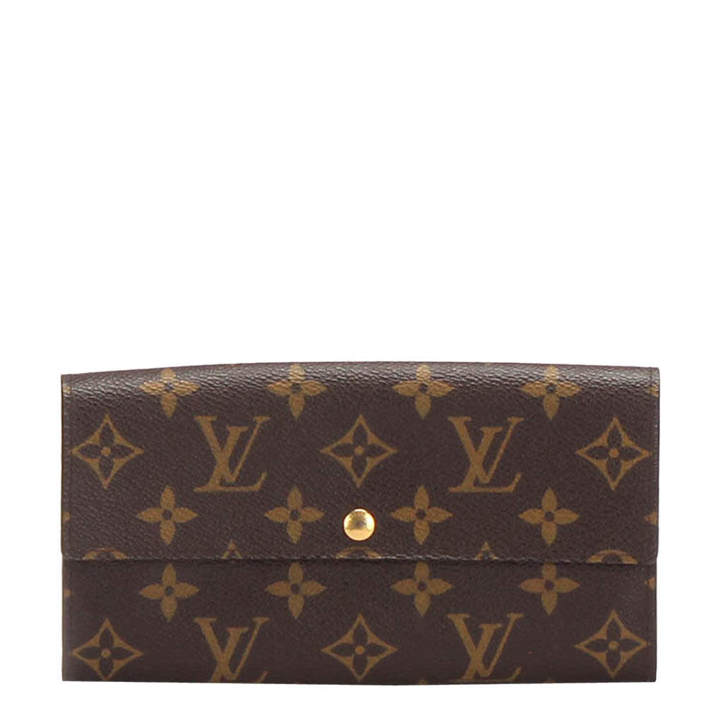 Pre Owned Louis Vuitton Monogram Canvas Sarah Wallet