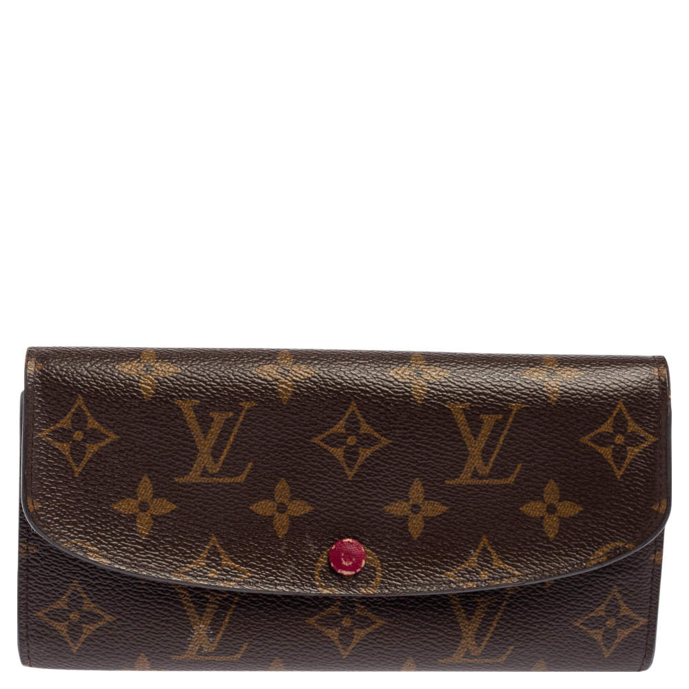 Pre Owned Louis Vuitton Monogram Canvas Emilie Wallet