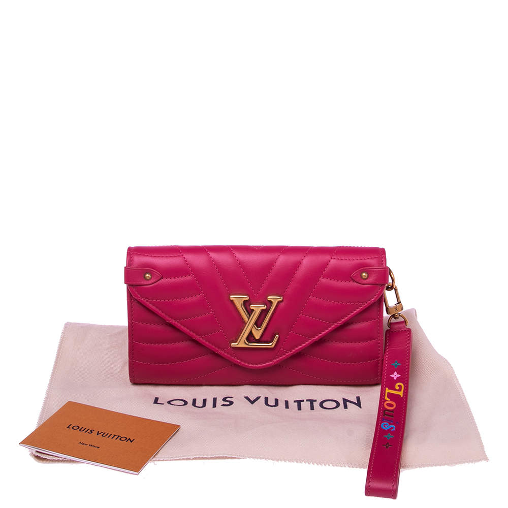 Louis Vuitton Women's Fushia New Wave Long Wallet M63820 – Luxuria