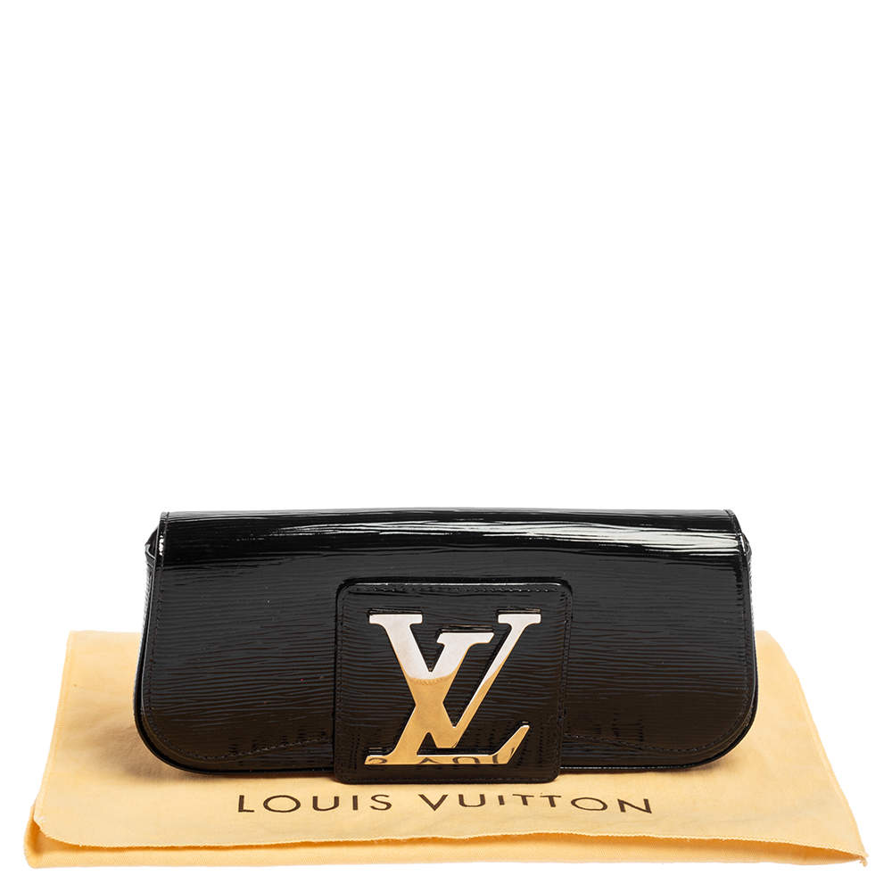 Louis Vuitton Louis Vuitton Sobe Black Electric Leather Evening