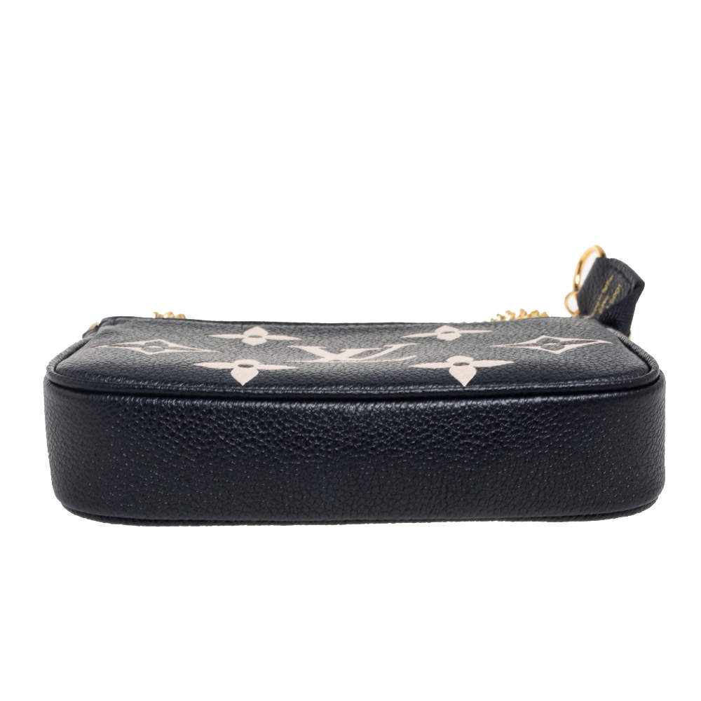 LV Mini Pochette Accessoires in Black and Beige Monogram Empreinte Lea –  Brands Lover