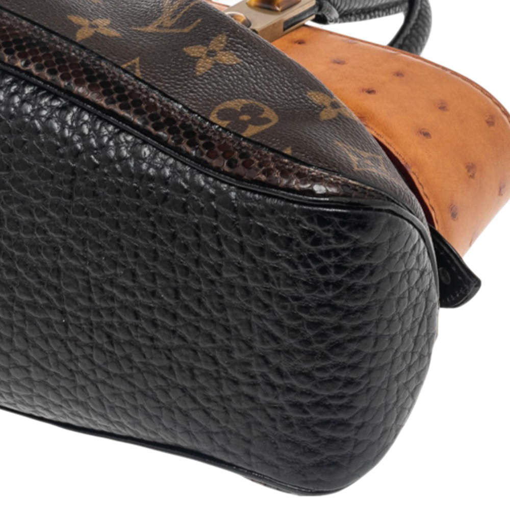 Louis Vuitton Ltd. Ed. Monogram & Ostrich Macha Waltz Bag rt. $3, 700