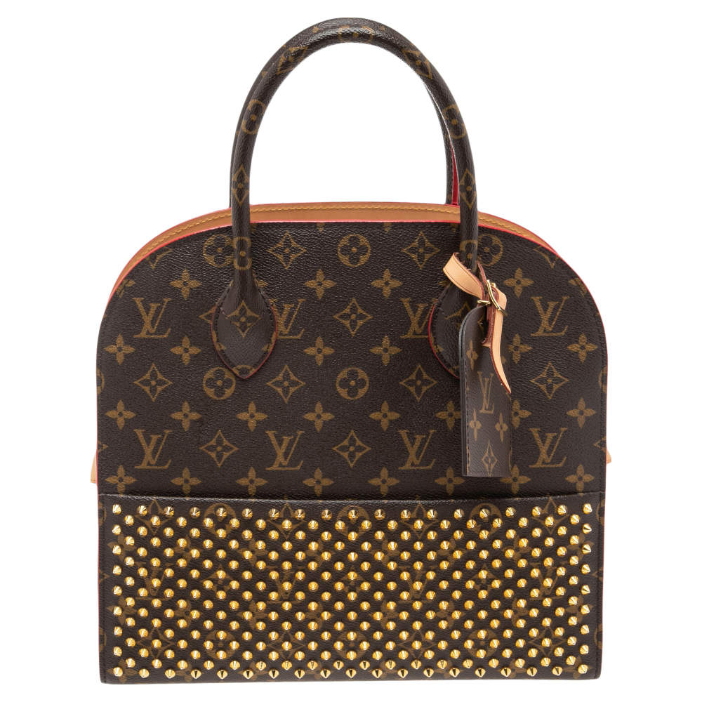 مملوكة مسبقًا Louis Vuitton Monogram Canvas and Calfhair Iconoclasts Christian Louboutin Bag