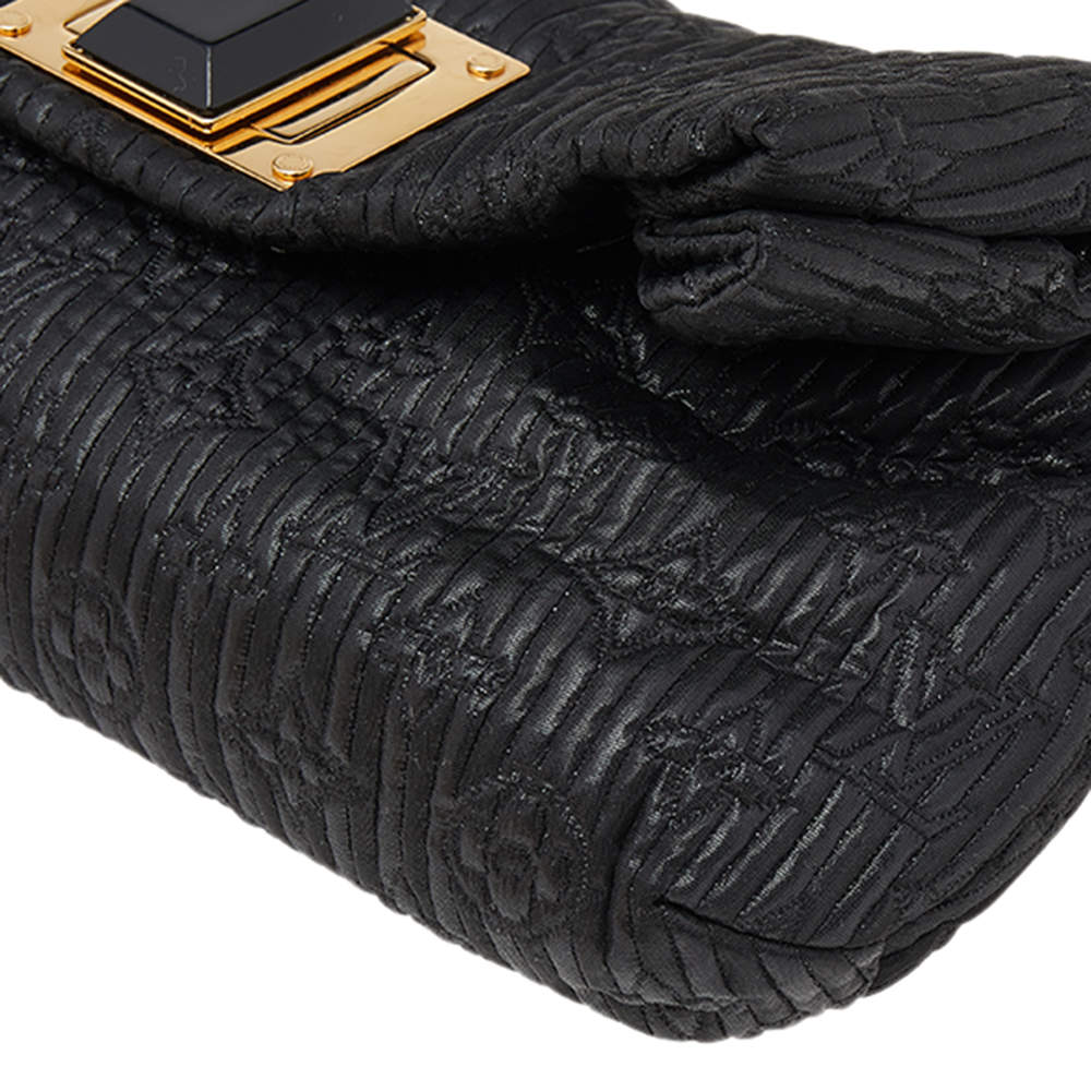 Louis Vuitton Black Altair Monogram Motard Pochetto Clutch Bag