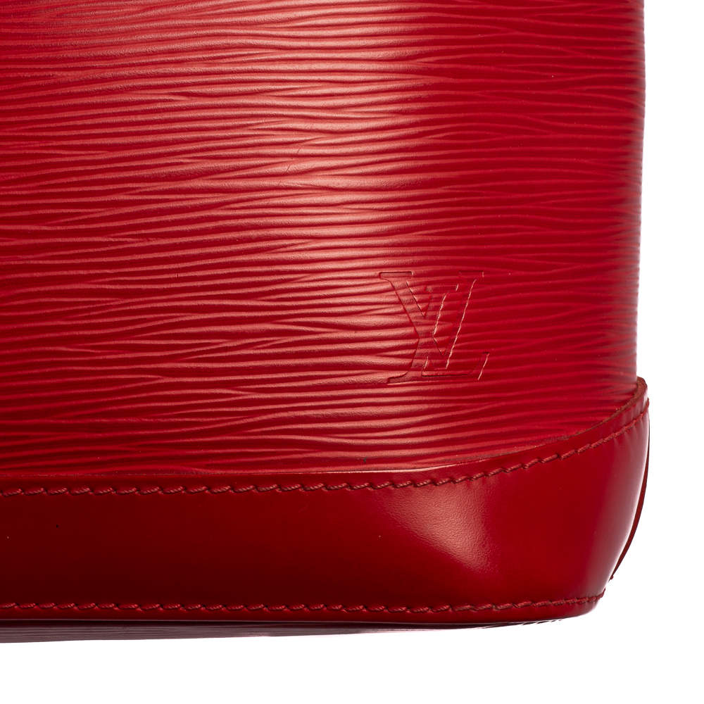 Louis Vuitton Red Epi Leather Lockit Vertical Bag at 1stDibs