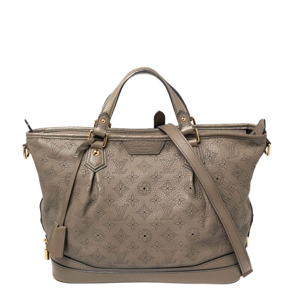 مملوكة مسبقًا حقيبة لوي فيتون ستيلار جلد ماهينا رصاصي كبيرة