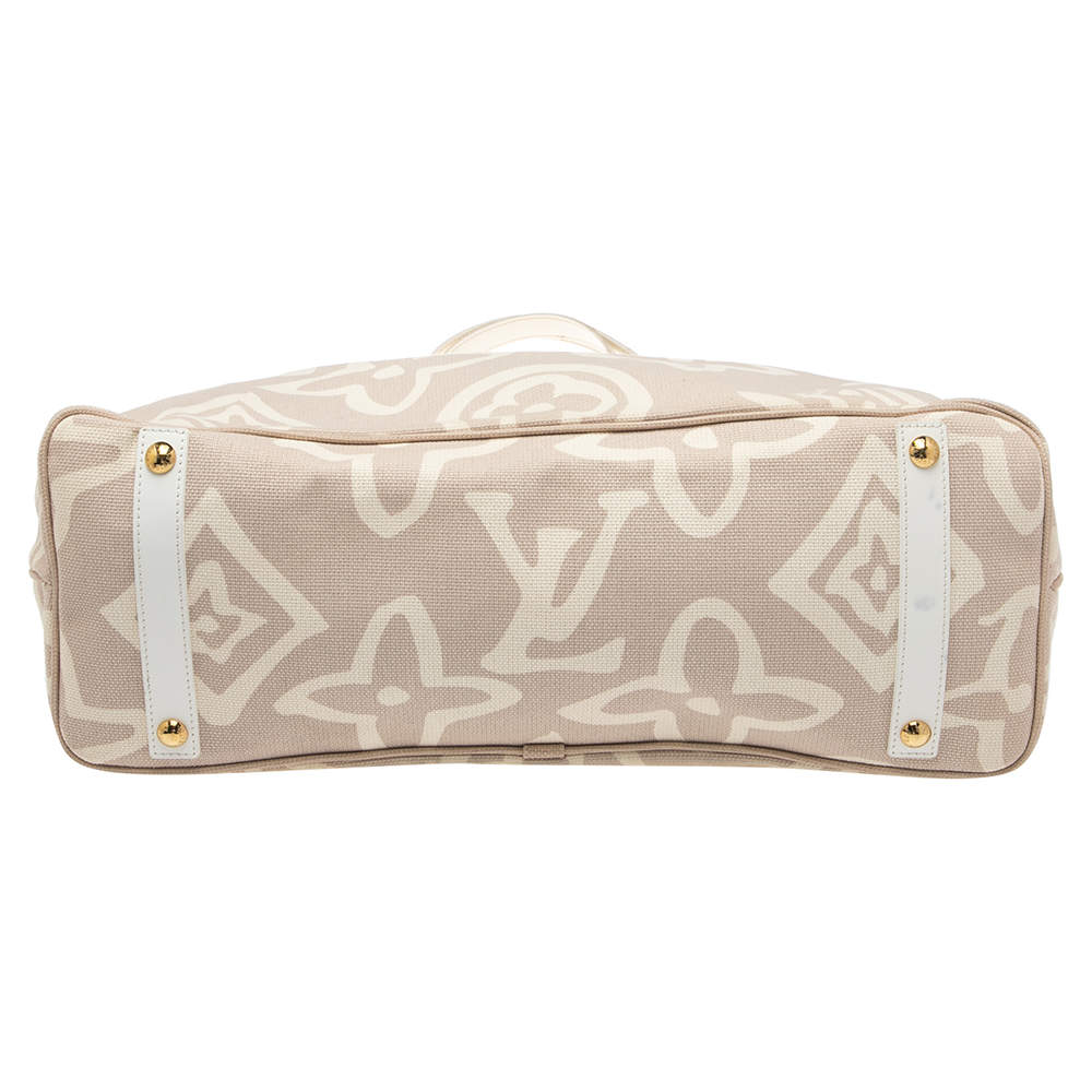 Louis Vuitton Limited Edition Beige Tahitienne Cabas GM Bag - Yoogi's Closet
