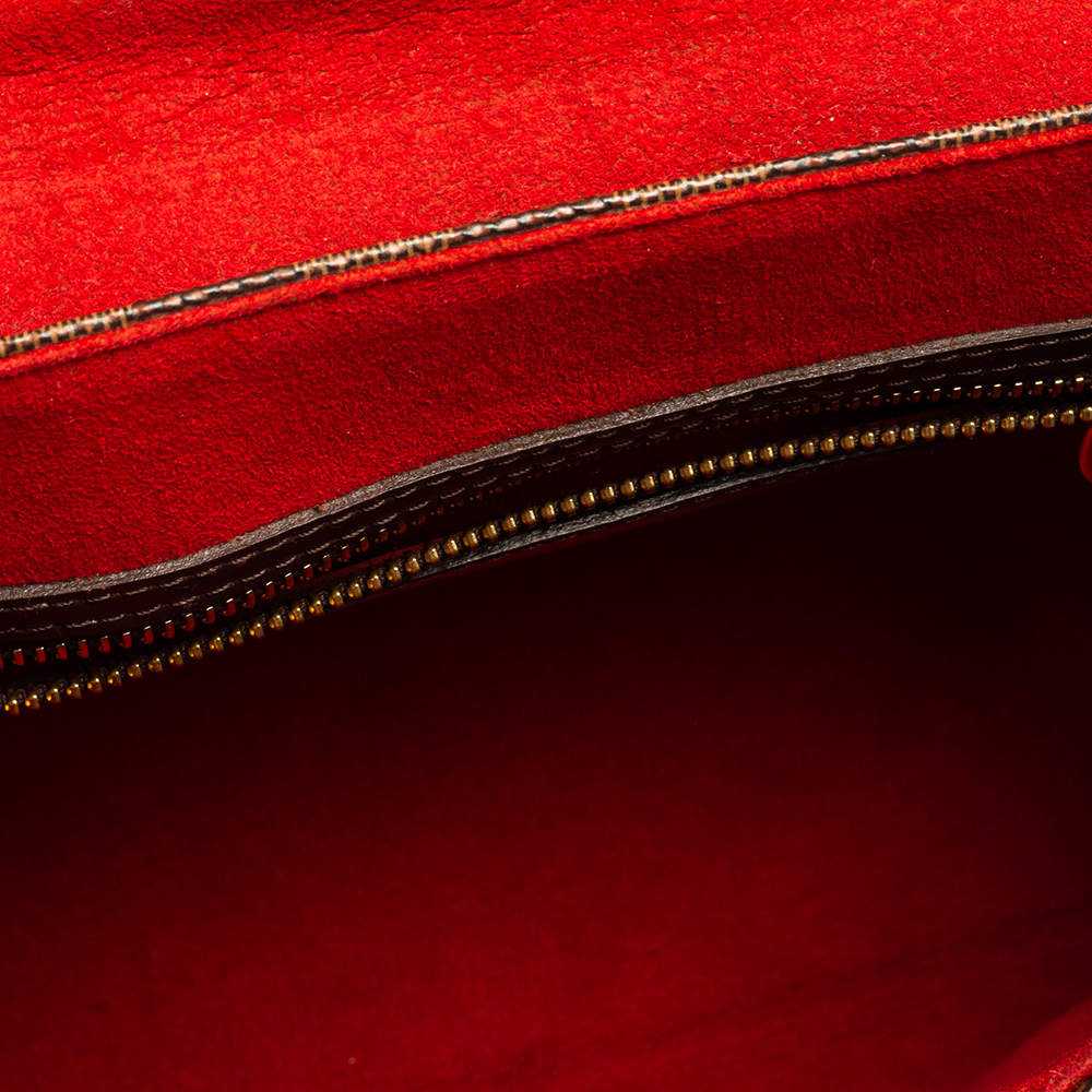 LOUIS VUITTON Bergamo MM Damier Ebene Canvas Bag, Luxury, Bags & Wallets on  Carousell